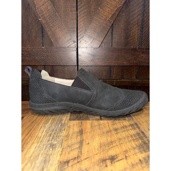 JBU by Jambu Lena Suede Casual Black Slip-On Shoes Size 9 - Picture 4 of 13